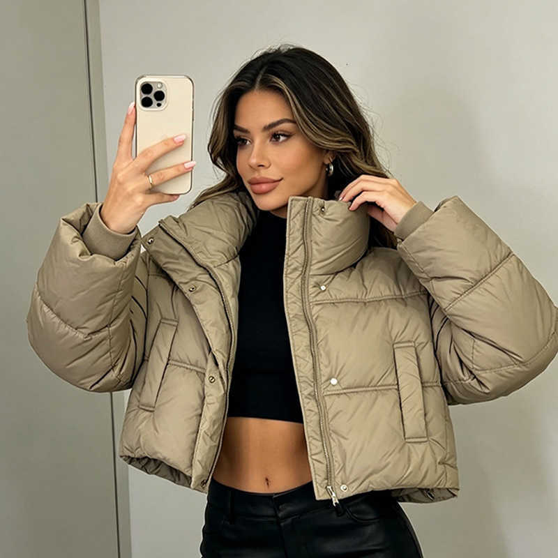 Jacket Women Jackets Winter Cotton-Padded 2026 New Short Coat Korean Loose Thick Warm Outwear Female Solid Parkas H260917