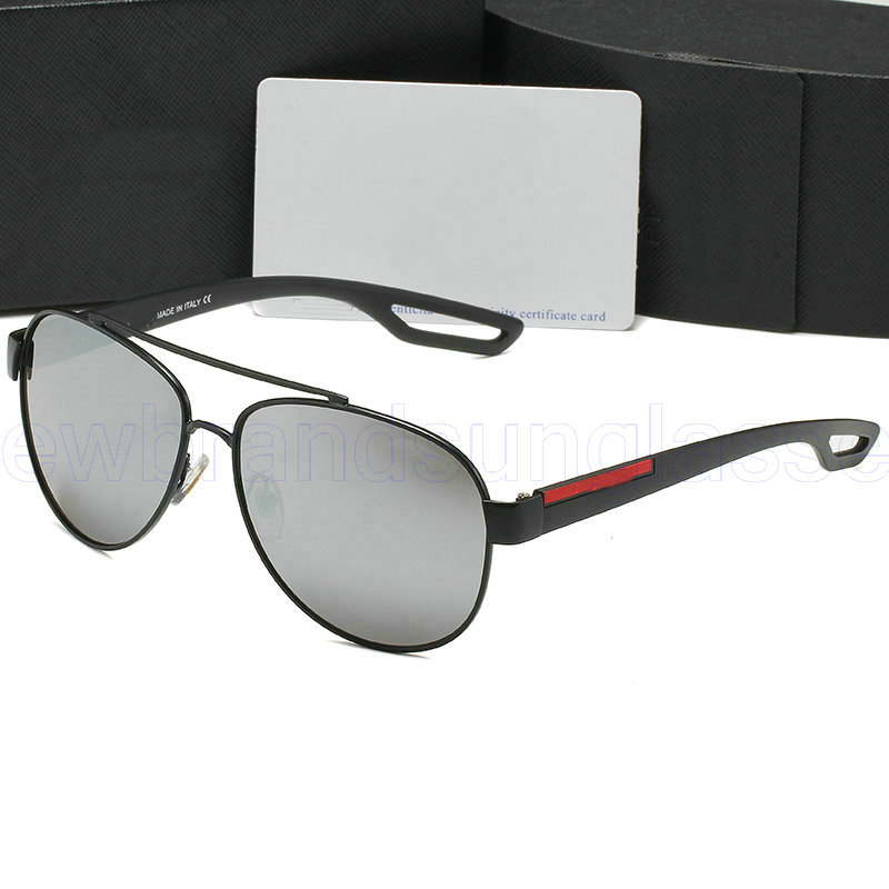 men Pilot Sunglasses Women Rectangle Brand Designer Linea Rossa Sunglass Male Retro Driving Fishing Oculos Uv400 Symbole Sunglasses With Triangle Lo