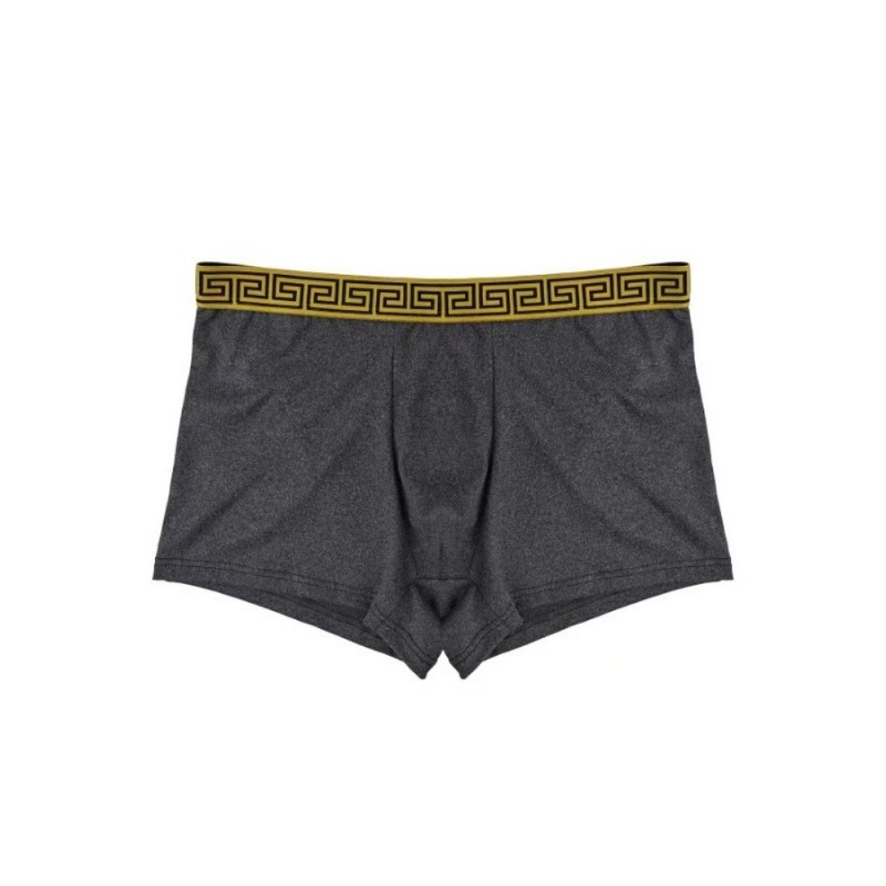 European Size Mens Boxer Shorts Summer Breathable Comfortable Stretchy Mid Waist Briefs