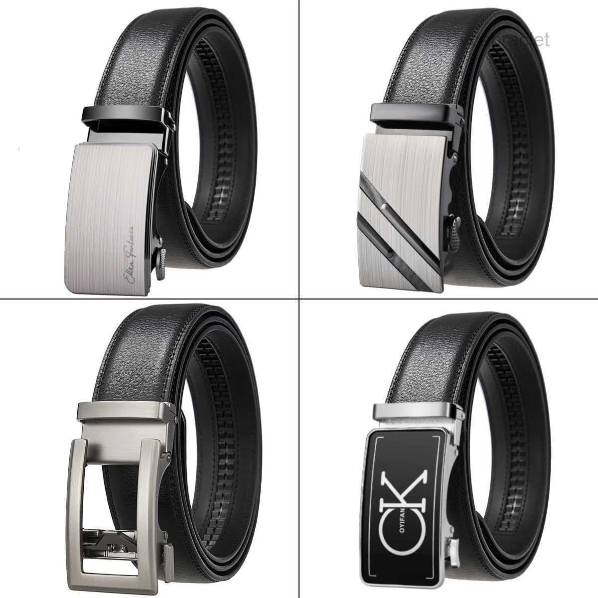 with Quty mens belt no holes for easy adjustment soft leather belt with business casual style suitable for jeans S260515
