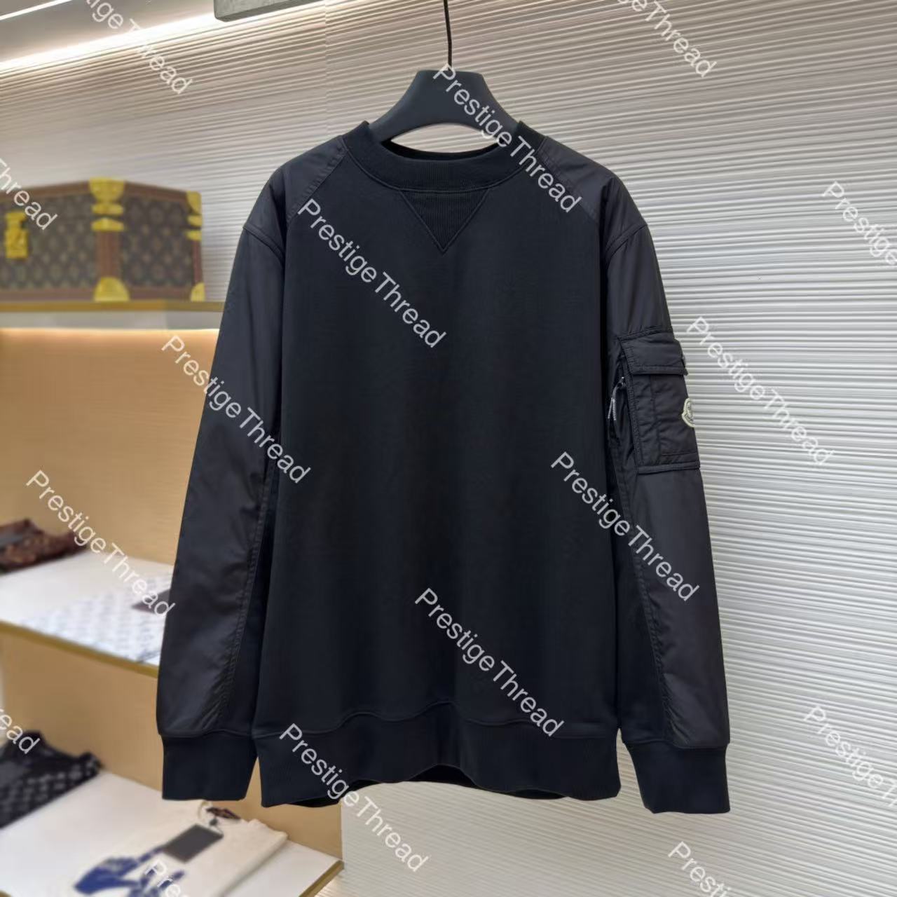 Designer High-Quality Men's Hoodies & Sweatshirts with Logo Patchwork