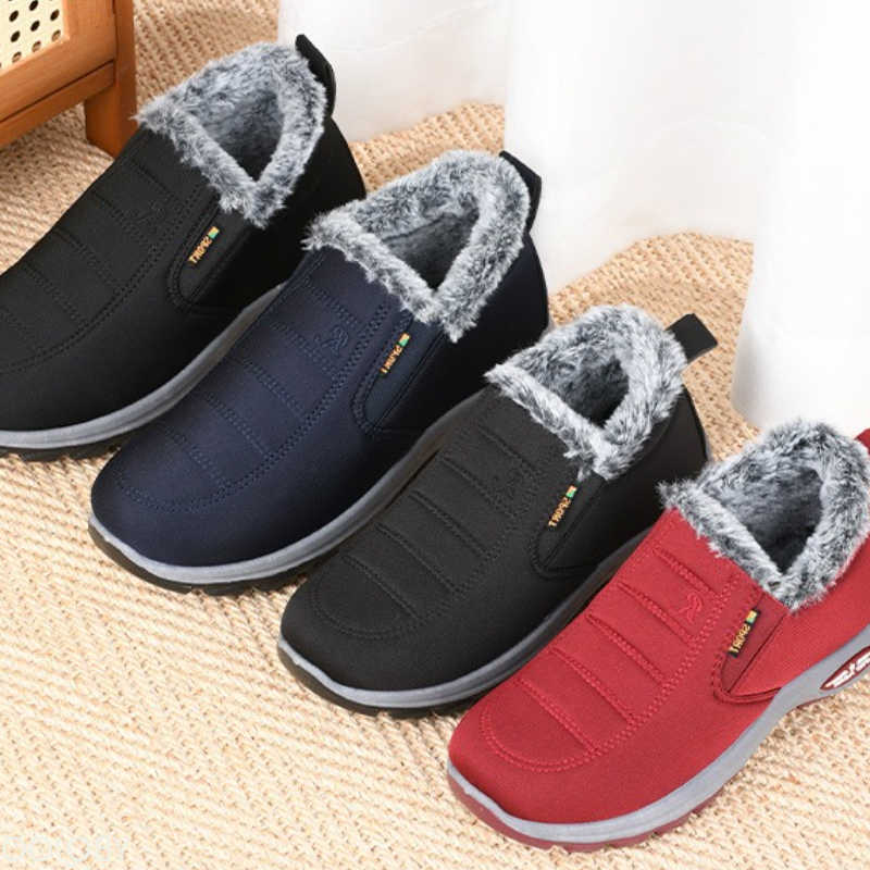 boots snow Winter men's new shoes velvet old Beijing cotton shoes one hair generation thickened warm men's cotton shoes elderly D260917