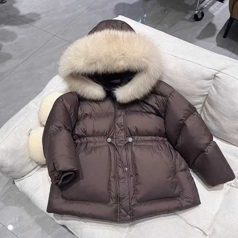 Medium New Hooded 2025 Winter to Long Children's Thick Hairy Decorative Cotton Jacket J260917