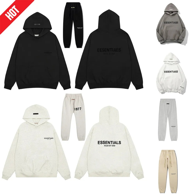 esentialsas tracksuit Hoodie essential Hoodie For Women Mens Designer Hooded Streetwear Casual Clothes Cotton pullovers Hip Hop Loose Hoody Sweatshi