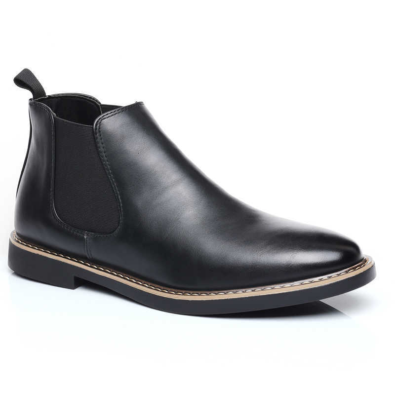 Men Shoes Chelsea Boots Chelsea Ankle Boots Casual Flat Shoe Elastic Formal Business Dress Men Shoe 2025 New Spring Autumn D260917