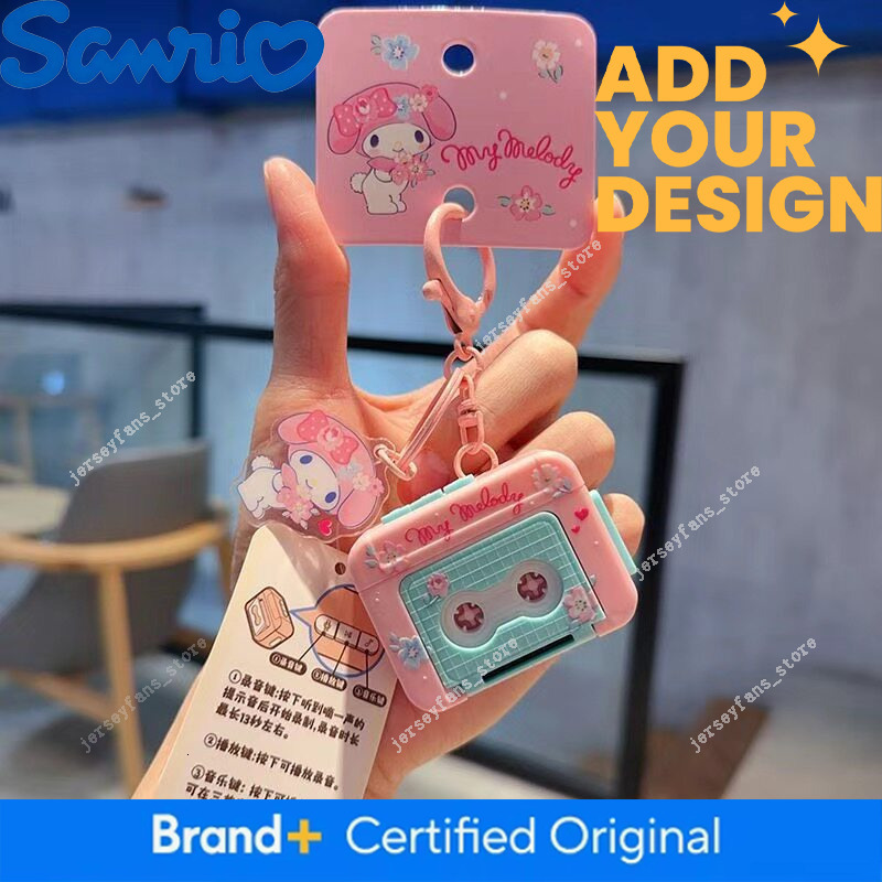 Exquisite Genuine Sanrio Hello Kitty My Melody Mini Recorder Keychain Pendant Toy Small Gift 2e