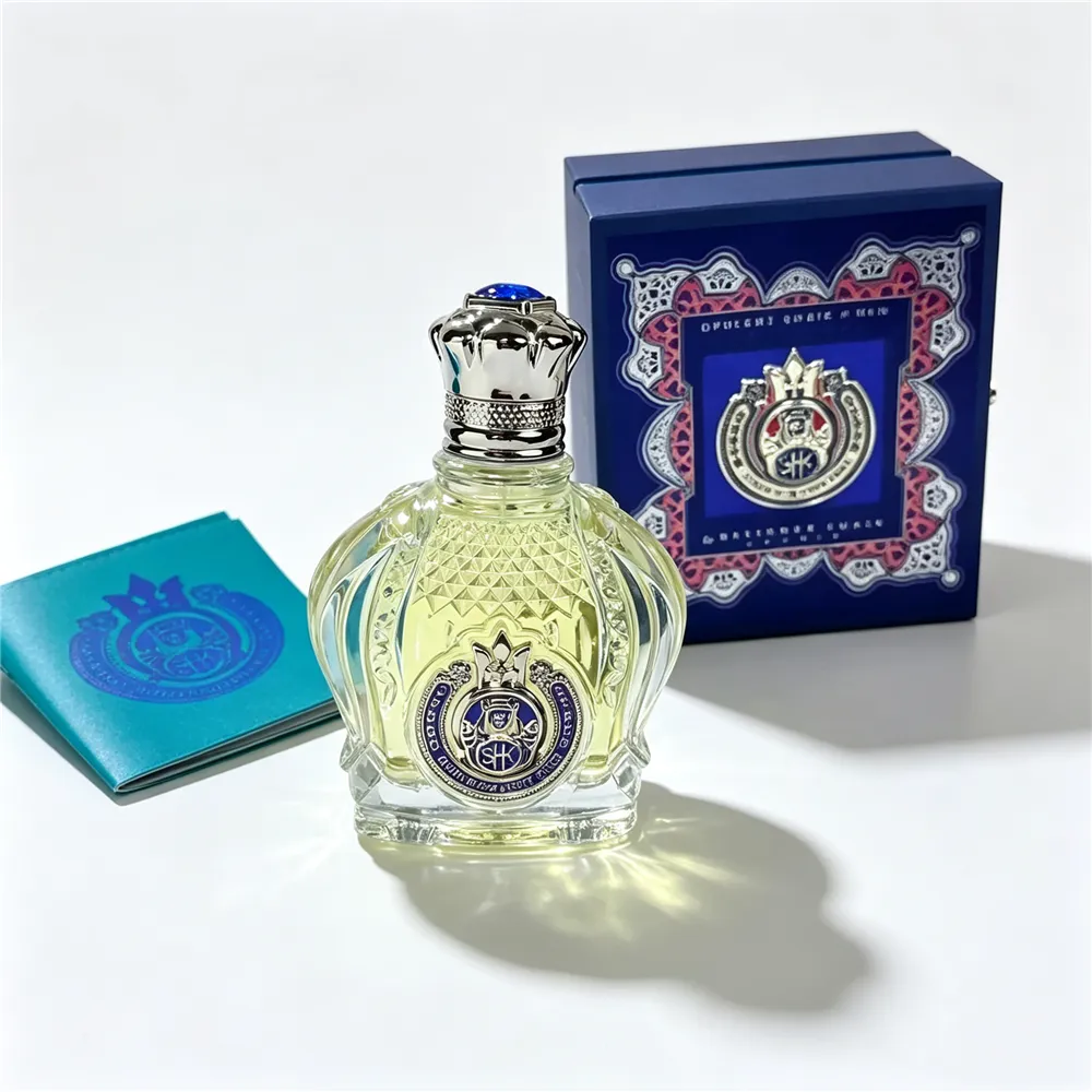 Opulent Classic No 77 Sapphire Mermaid Shaik Perfume 100ml Leather Box Pack EDP Spray Arabia Fragrance Long Lasting Good Smell For Men Women