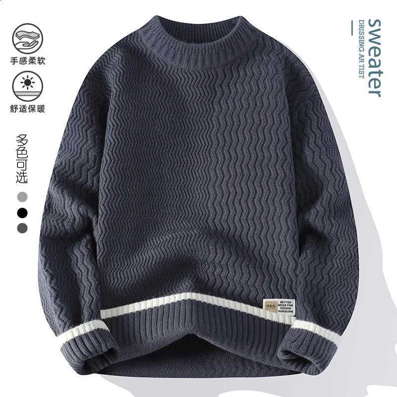 Sweaters Men Warm Casual Comfortable men round neck Solid knitwear Men's High-Quality Fashion Trend Sweater 2025 Autumn/WinterW260915