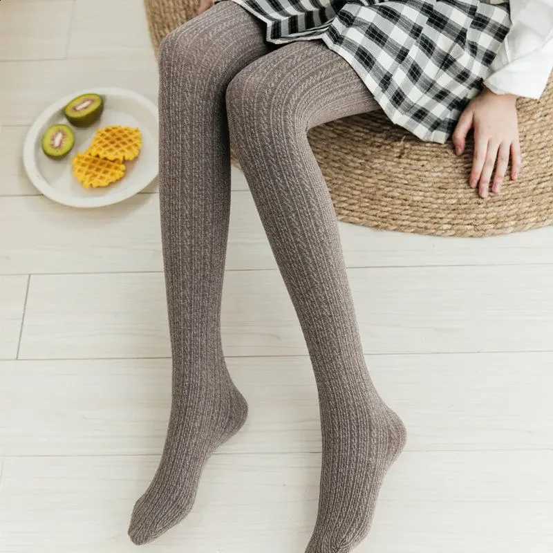 Autumn Winter Cotton Thermal Underwear Bottoms Knitted Leggings Women's Cotton Nine-point Wool Pants Solid Slim Fit Pantyhose H260916