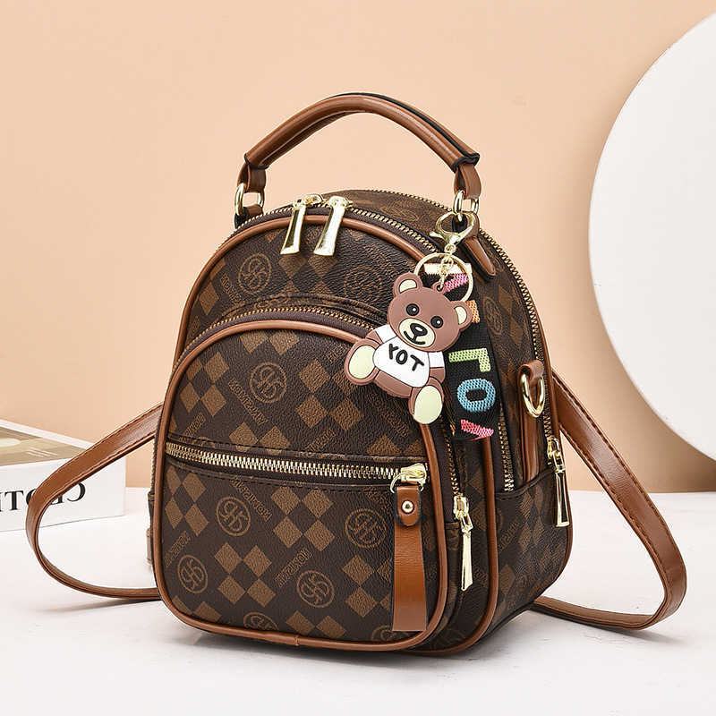 Women's Fashion Trend Backpack Quality Soft Leather Women School Bag Famous Designer Female Shoulder Bags Sac A DosT260917