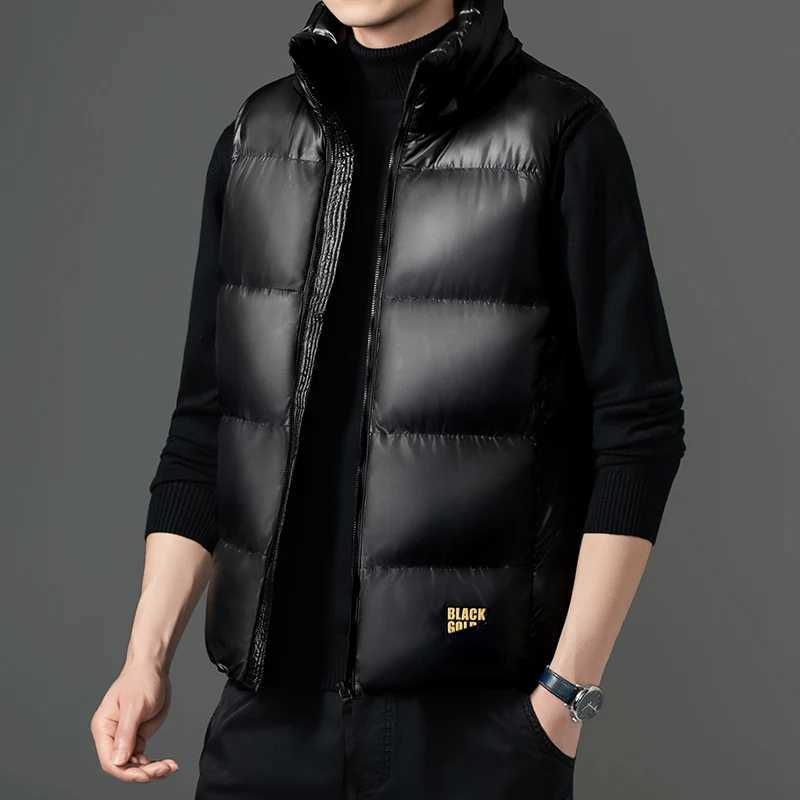 Winter Jackets Man Casual Windproof Coats Vests Male Outdoor Leisure Down Vest Men Pure Cotton Slim Warm White Duck Down Vests Q260917