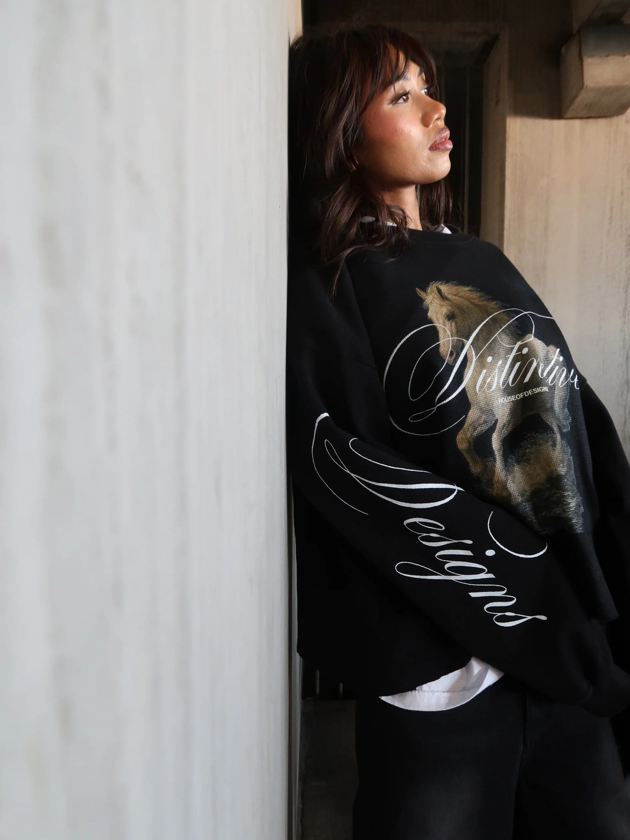 European and American cross-border personalized letter-printed round-neck sweatshirts, short-sleeved T-shirts, pullover-style retro outerwear, stree