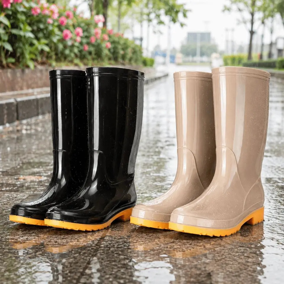 Nonslip Womens Long Rain Boots Waterproof HighTop Garden Rain Shoes Lightweight Durable Water Shoes For Outdoors Kitchen Work 260917