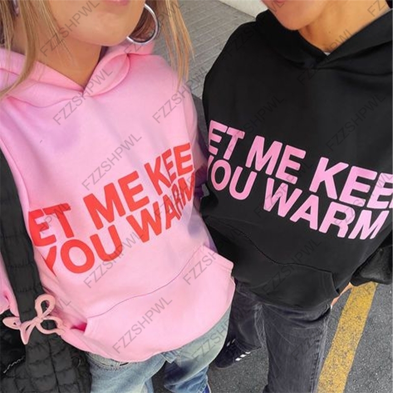 Harajuku womens hoodie featuring a chic retro aesthetic letter print a highstreet casual and cozy top perfect for everyday wear 260916