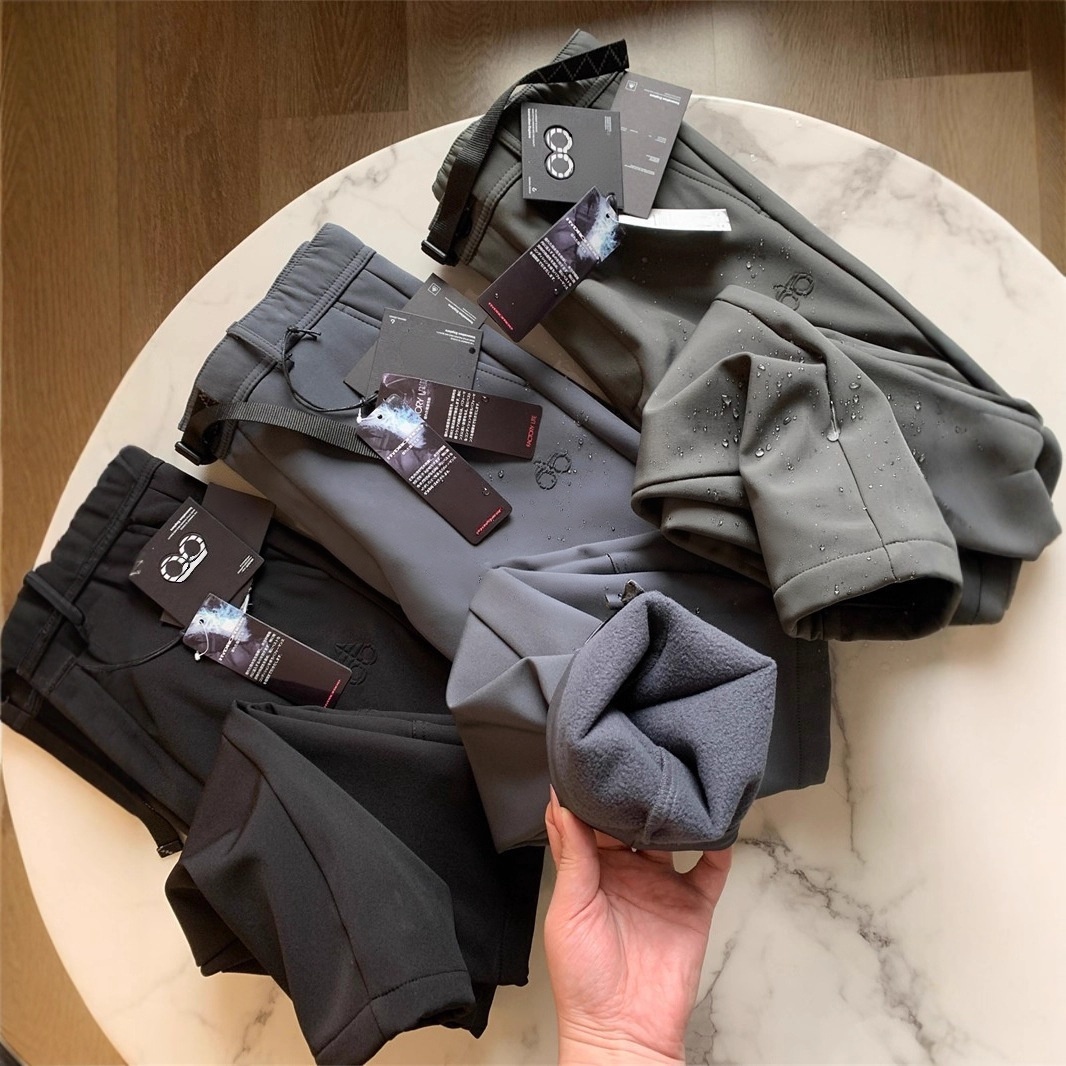 Designer Mens Pants Thick and flannel windproof pants casual pants Scissors Outdoor Pants