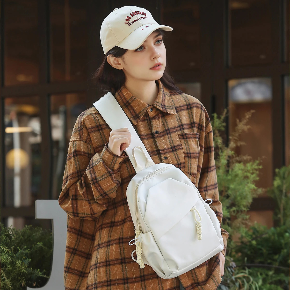Casual CarryOn Shoulder Bag Crossbody Chest Mens and Womens UltraLight Portable LargeCapacity Sports Trendy Cycling Mountain Climbing 260917