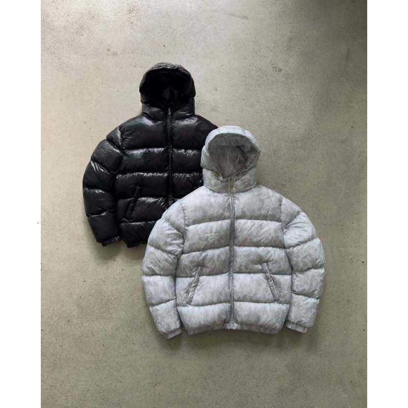 hip European american trendy street hop unisex warm cotton padded coat letter embroidery design winter casual outer jacket men w H260917