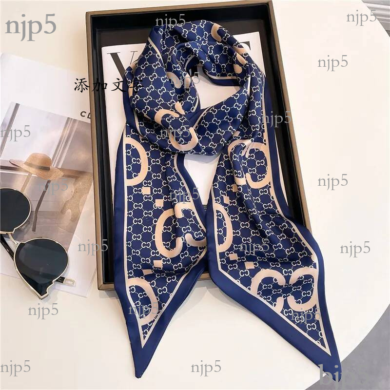 40style Designer Oblique Angle For Printing Skinny Bag Brand Silk Scarf Women Tie Fashion Belt Head Scarves 147x14cm