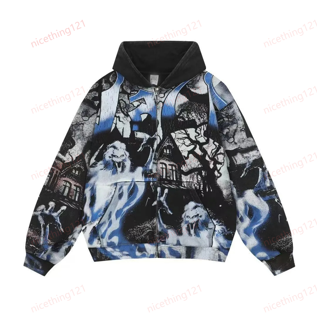 Valleys dreams Hoodie Embroidered jacket Men Vale Jeans Fashion Trend Casual Streetwear Heavy Water Oversized Hoodie Tracksuit High Quality Fashion