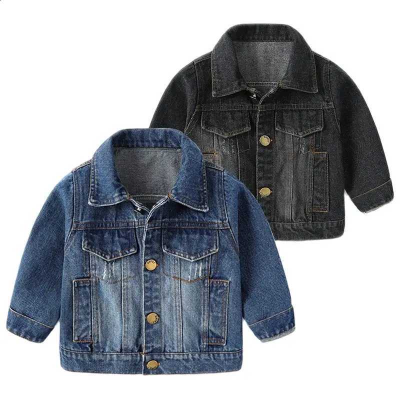 New Spring 2024 Autumn Fashion Baby Boys Girls Denim Coats Infant Jackets Clothes Casual Outerwear Children Clothing for 0-5YT260916