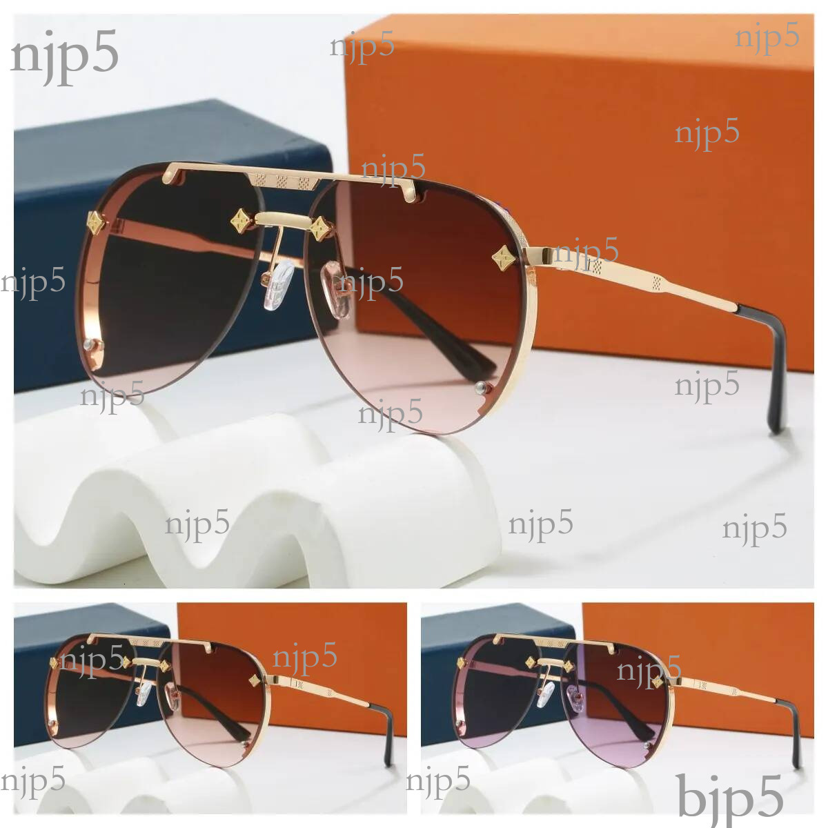 Newest Designer Glasses Woman Sunglasses for Mens Wood Eyeglasses Gold Frame Leopard Head Metal Screwdriver Sunglass Frames Green Wooden Carving Eye