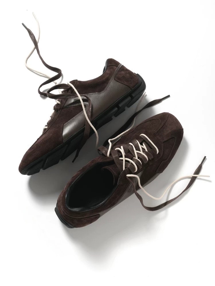 Designer Luxury Shoe Women Low Cut Sneaker Trainer Brown Suede Outdoor Casual Tennis Running Walking Skate Retro Street Autumn Daily Lightweight Cla