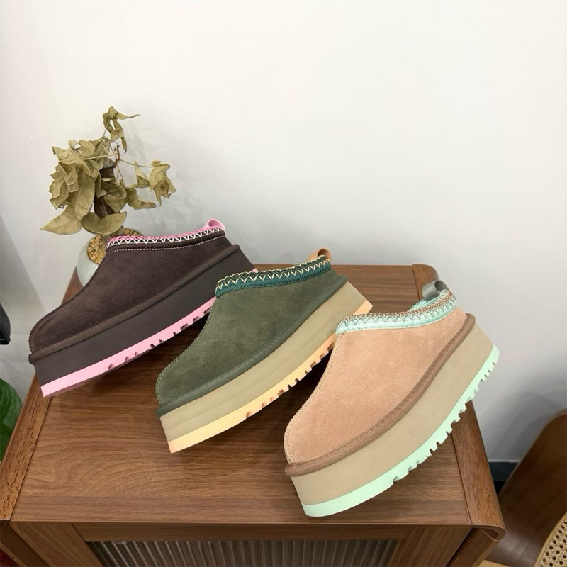 Size EU35-42 Designer Womens Winter Boots Wool Clog Suede Embroidered Platform Mules Goldenstar Evelina Clogs Slippers Warm Tasman Slippers Women Ne