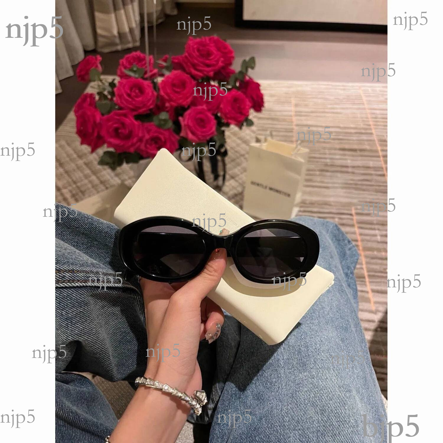 Designer fashion luxury sunglasses big frame cat eye retro style women anti radiation personality glasses plate grade high value