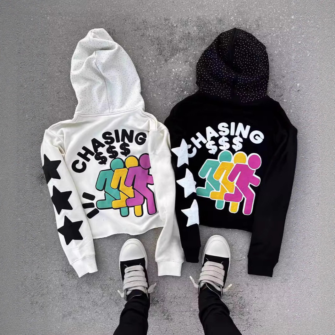 3D Printed Hoodie with American Hip-Hop Style, Unique High Street Design, Loose Fit for Men and Women 7c