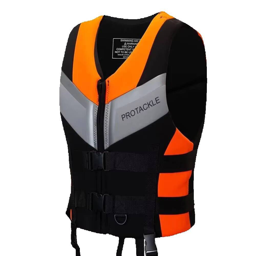 2026 New Neoprene Life Jackets For Adults Water Sport Floating Vest Kayak Buoyancy outdoor Aid Sailing Boating Super Rescue 250908 Free Shipping