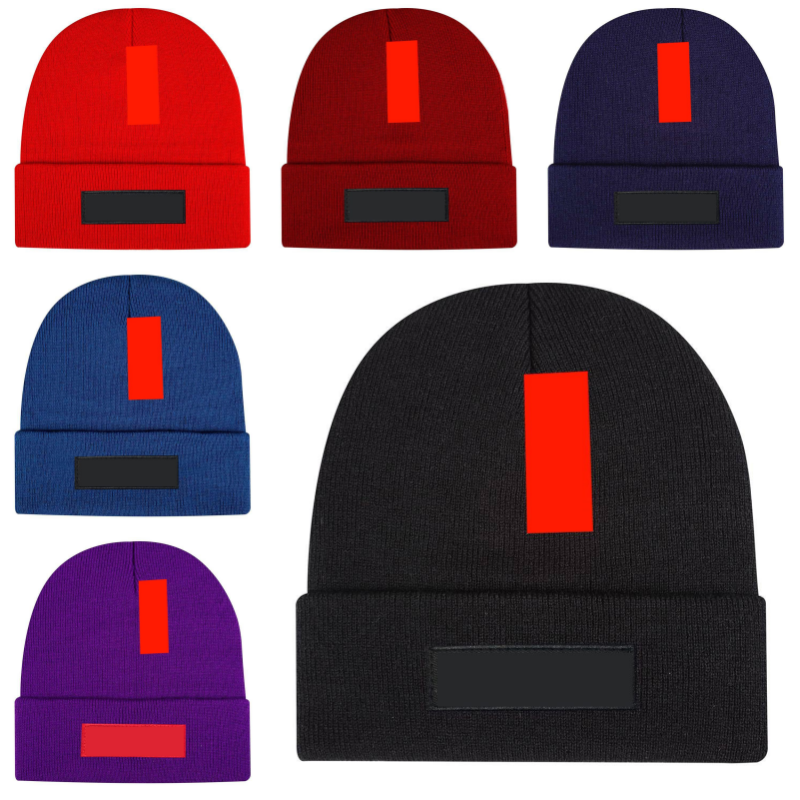 Designer Beanie Skull Caps Solid Color Wool Bonnet Super Winter Hat Big Hardcore Soft Stretchy Knitted Hats For Men Black Keep Warm Hip Hop Cold Wea