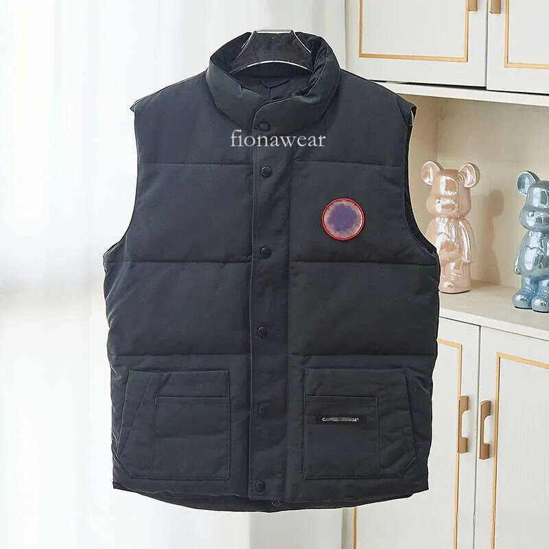 Canada Vest Goosde Puffer Canada Vest Mens Gilet Designer Sleeve Puffer Jacket Womens Luxe Doudoune Homme Winter Body Warmer Canadian Badge White Du
