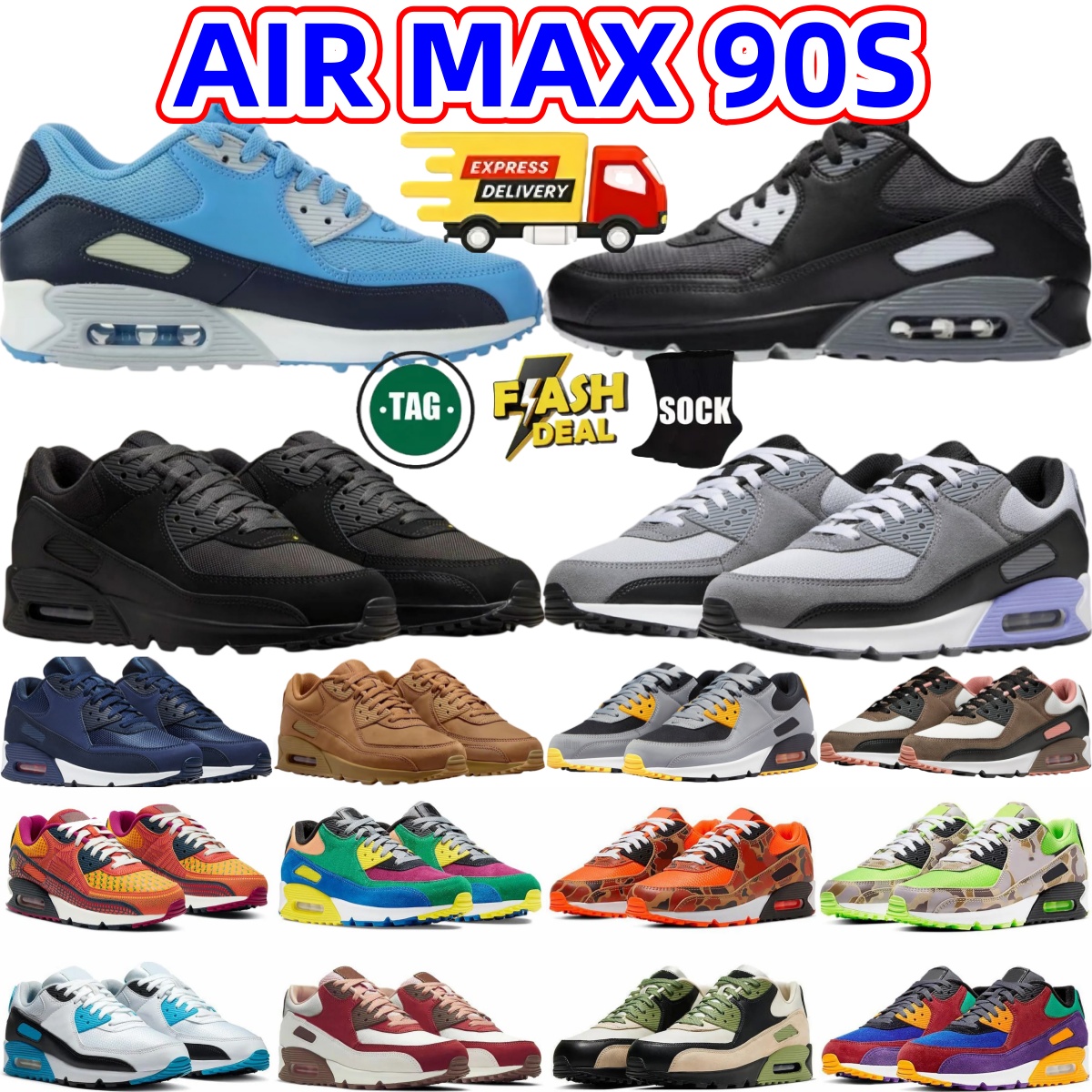 Halloween men90shoes running shoes brand designer shoes running shoes casual shoes sneaker high quality comfortable soft sole cushions yellow blue b
