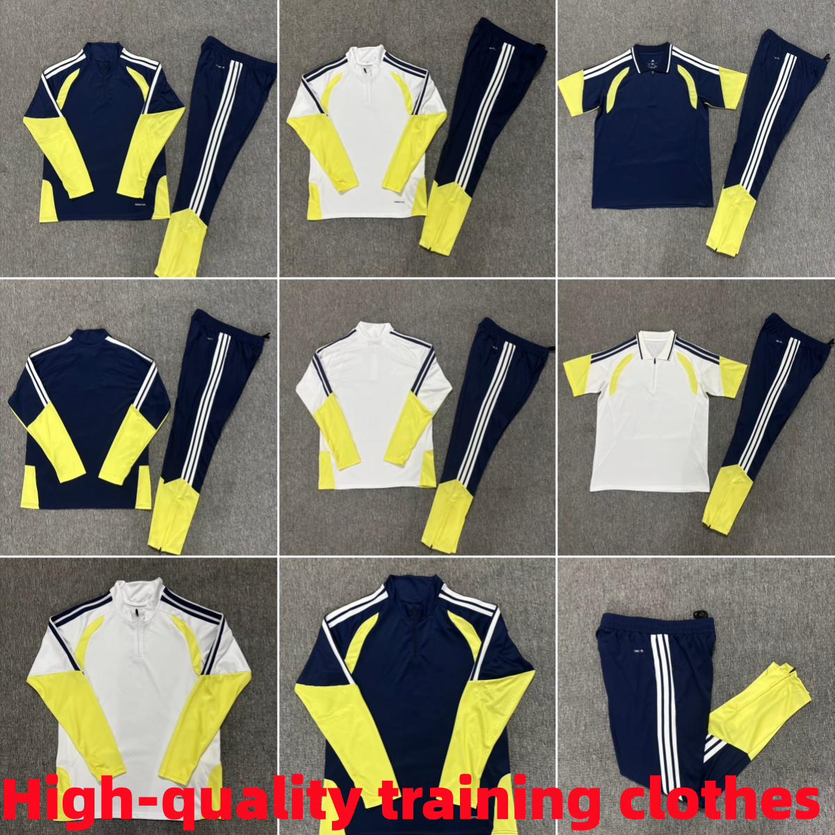 s-3xl 2026 TRAINING suit men and kids Adult Long-Sleeve Half-Zip Training Suit Set 26-27 Fenerba football tracksuit