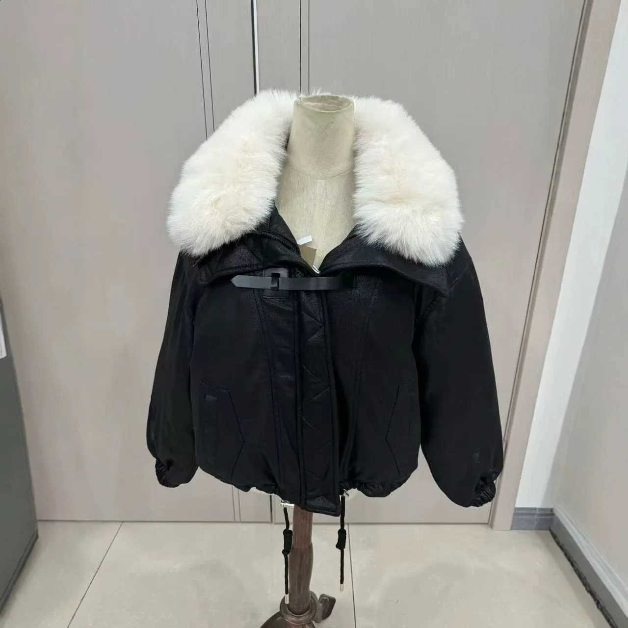 Loose Deerskin Velvet Windproof Female Outerwear Women Winter Short Parkas Fur Collar Thick Warm Casual Down Jacket Streetwear H260917