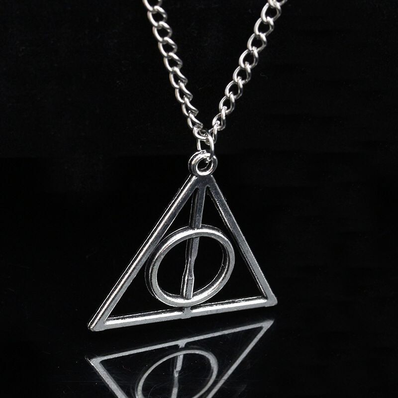 Necklace Triangle Necklace Luna Deathly Hallows Pendant Necklace For Men Women Sweater Daily Wear