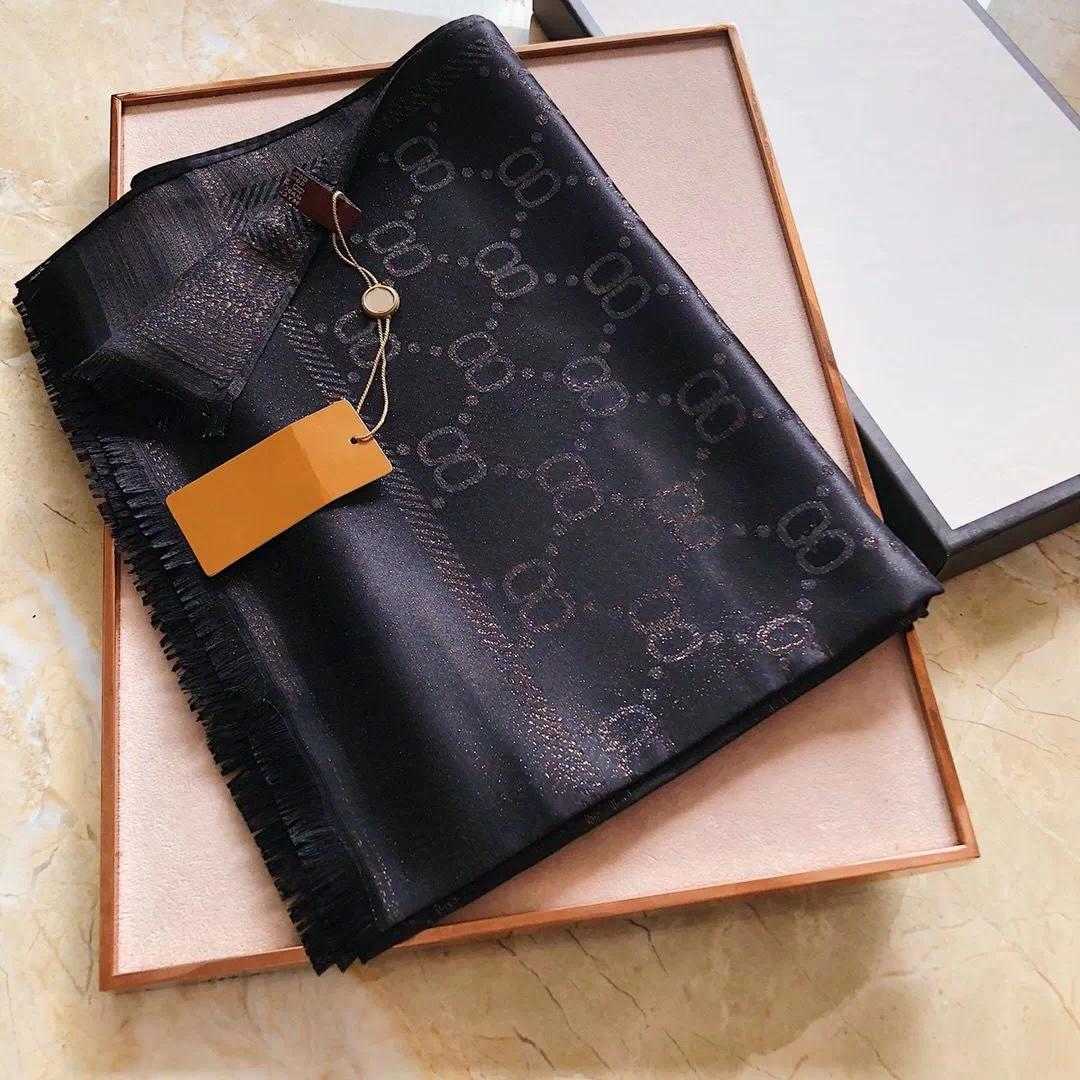 % GG Wool Cashmere Scarves Womens Long Wraps Women Silk Warmth Casual Cargo Wintertime Scarf E7d S260917T4X3