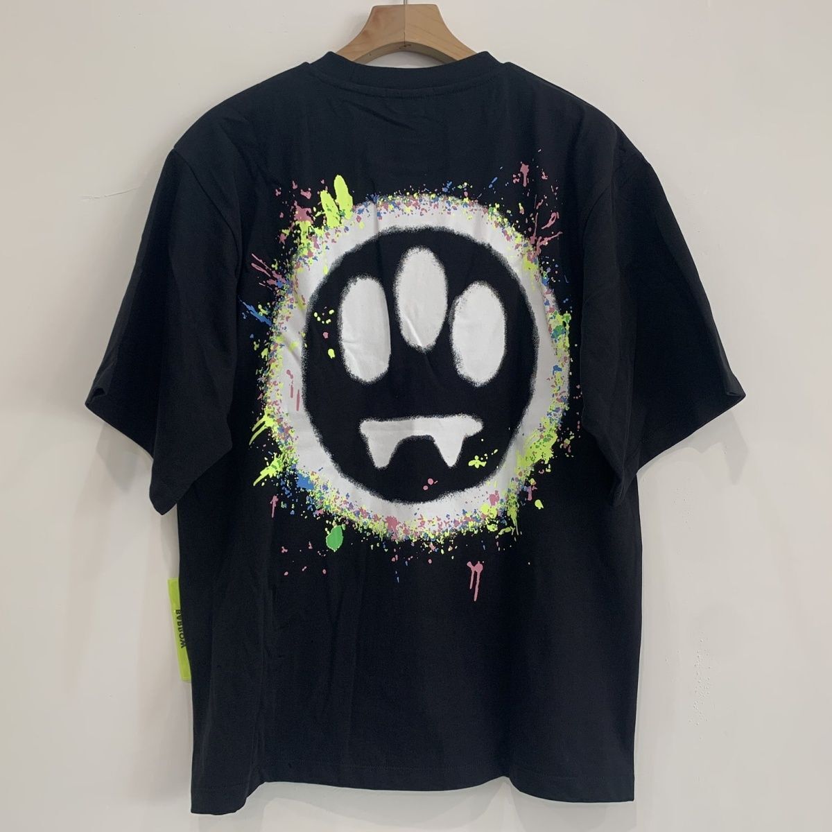 Ins-style European and American fashion streetwear brand BRW round-neck short-sleeve T-shirt, pure cotton, loose fit, available in sizes S, M, L, XL