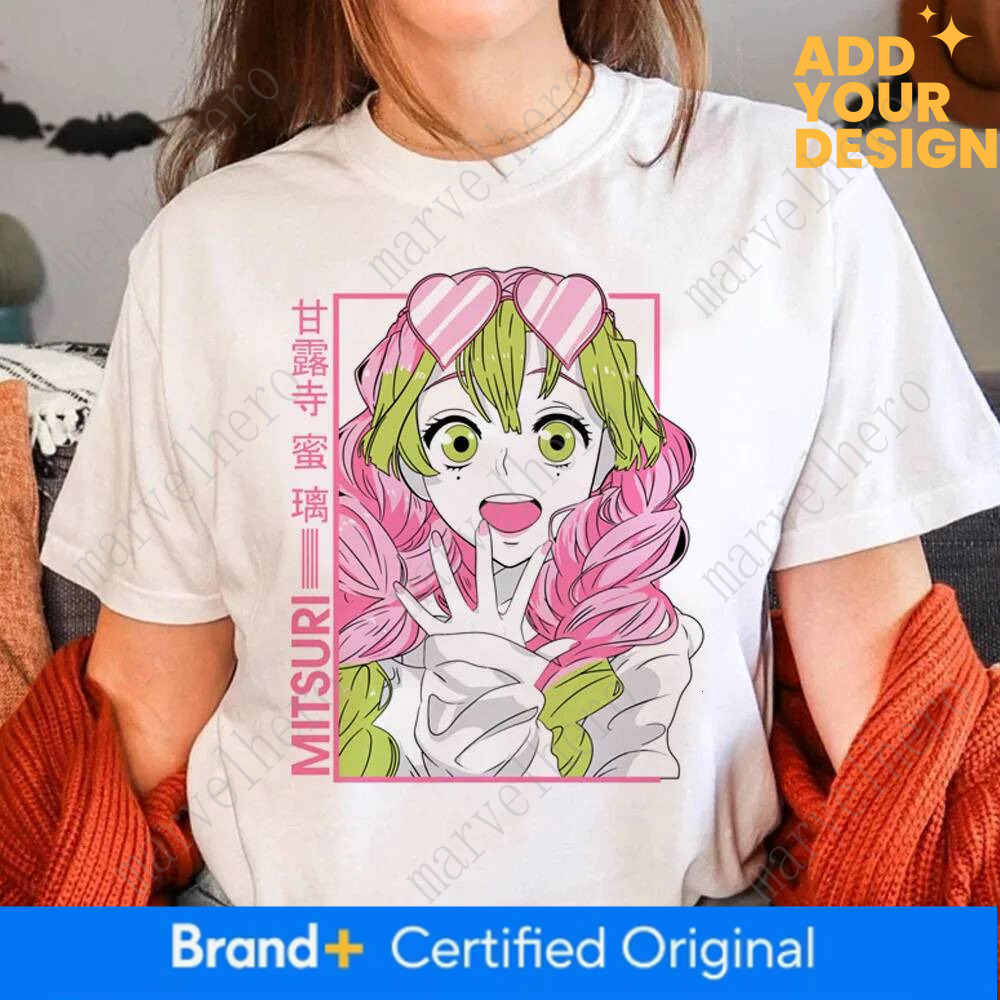 Mitsuri Tee Women Designer T Shirts Girl Funny Japanese Harajuku Clothes