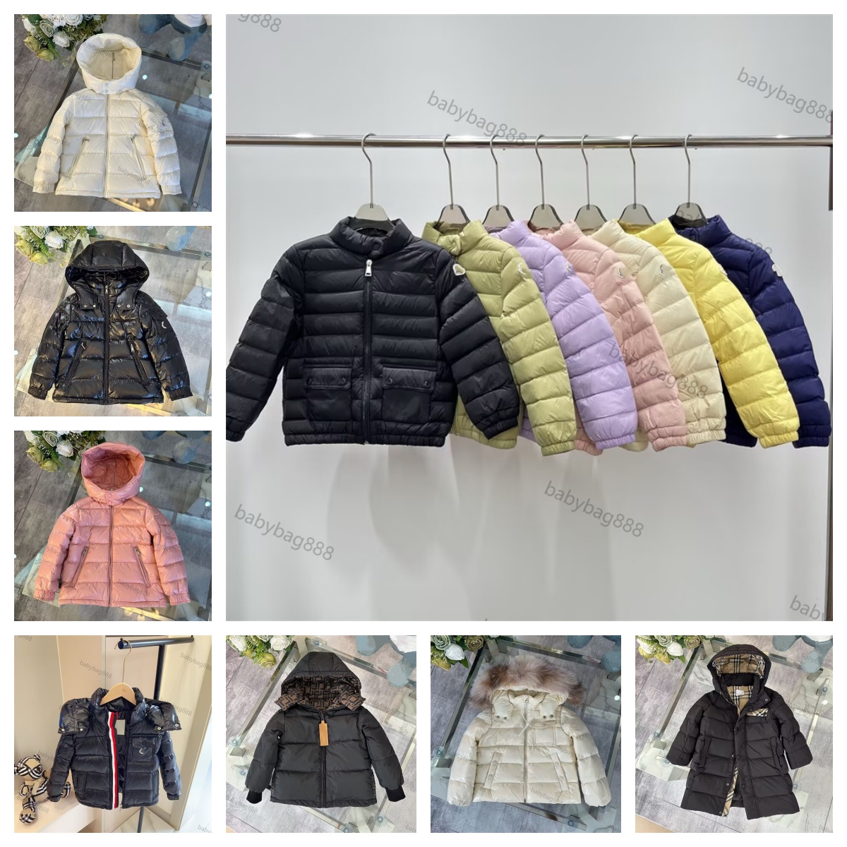 Winter kids Brand Down jacket Quality Fashion Children's Boys Girls Jacket Designer Down jacket Fashion warm windproof jacket Sport coat size 1