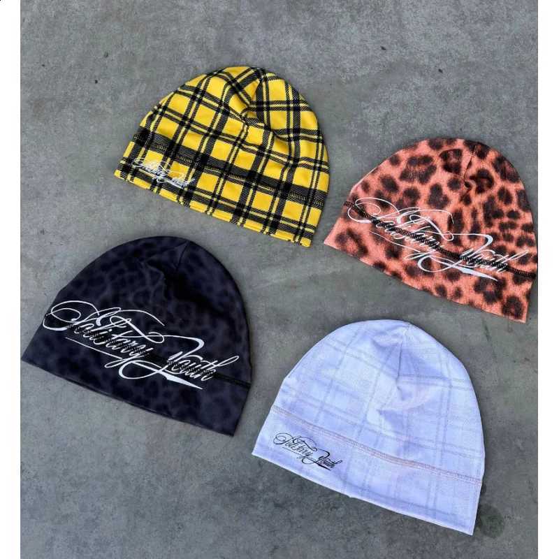 Retro subculture Leopard-print bonnet unisex floral print dirty cool wind street Baotou hat 2026 new style.T260916