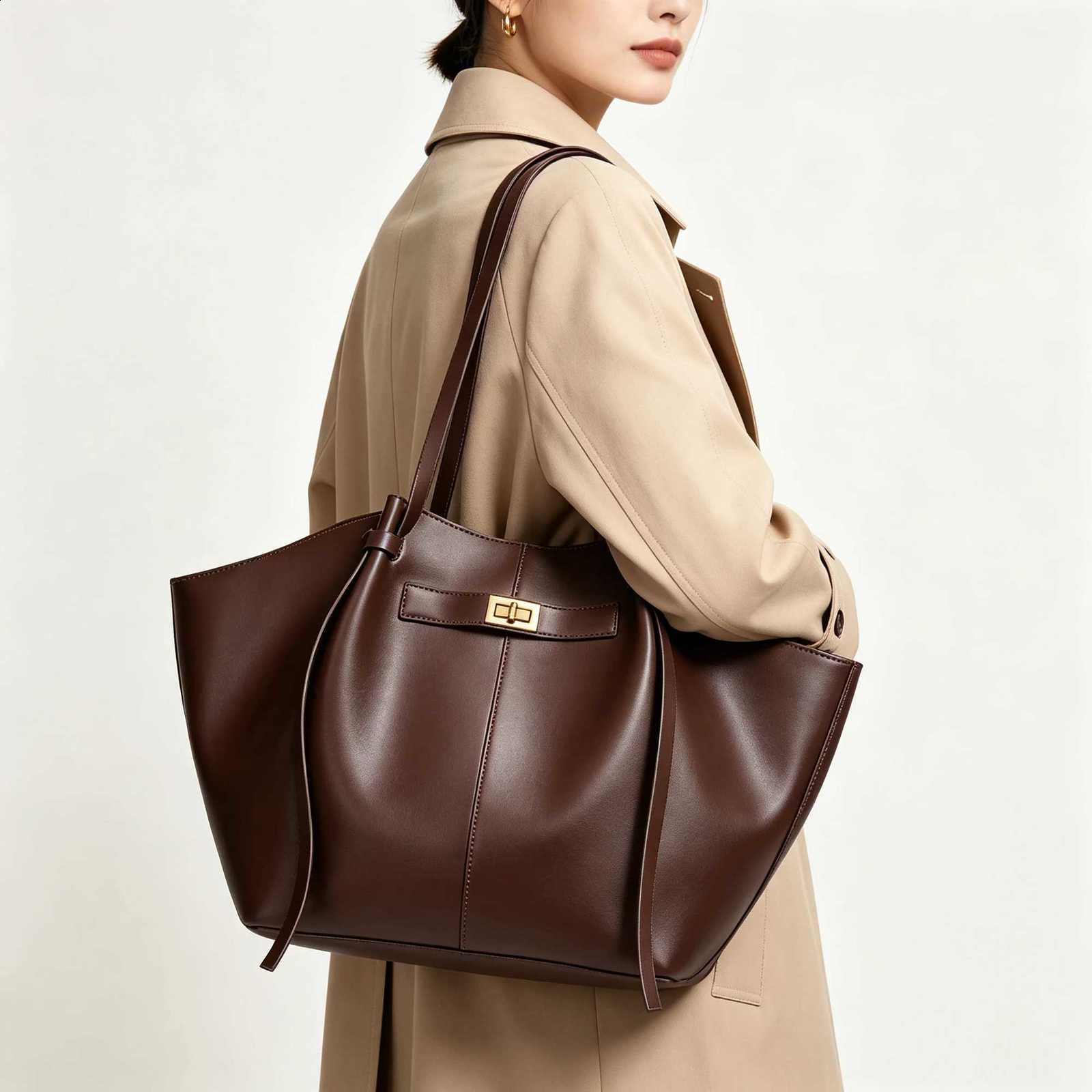 Tote Bag For Women Underarm Shoulder Bag Versatile Hobo Handbag Vegan Leather Casual Purse with Top Handle for Work Dating H260916