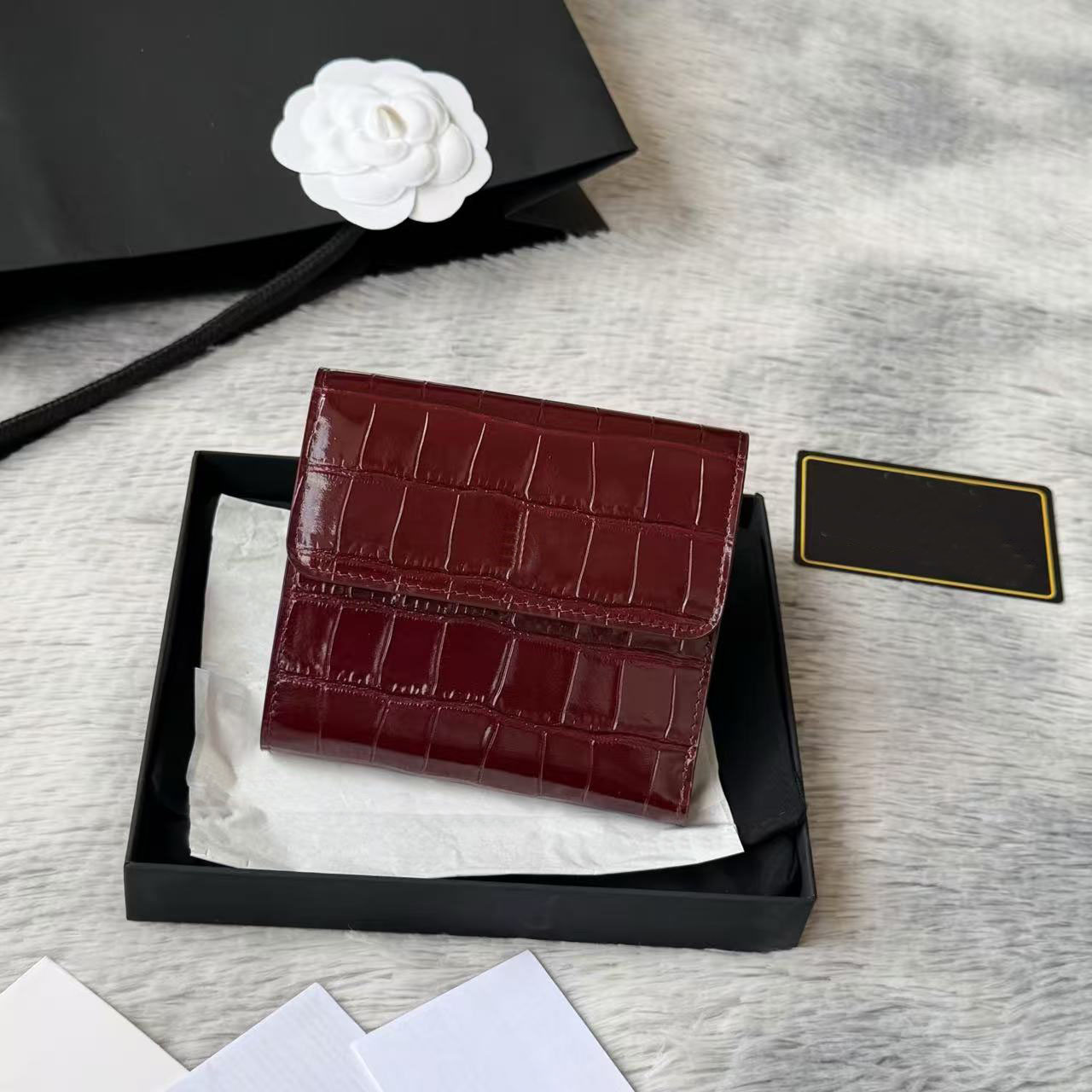 12A Top Quality crocodile leather wallet card holder designer wallet wallet designer woman designer wallet women luxury cardholder with the box