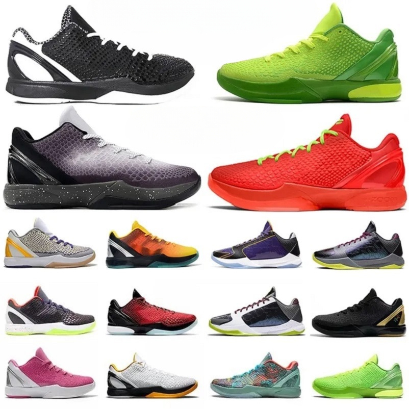 Mamba 6 Protro 5 Mens Basketball Shoes EYBL Reverse Grinch Black Del Sol Mambacita Sweet 16 Metallic Gold BHM Dark Knight Men 5s 6s Trainers Sports