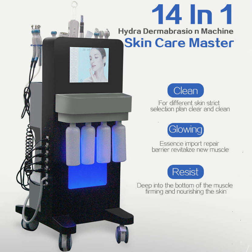 Ace Ace Professional 14 In 1 Anti-Aging Salon Skin Rejuvenation Face Faceting Oxygen Spray Replenish Water PDT Collagen Regeneration Ice Hammer Pain