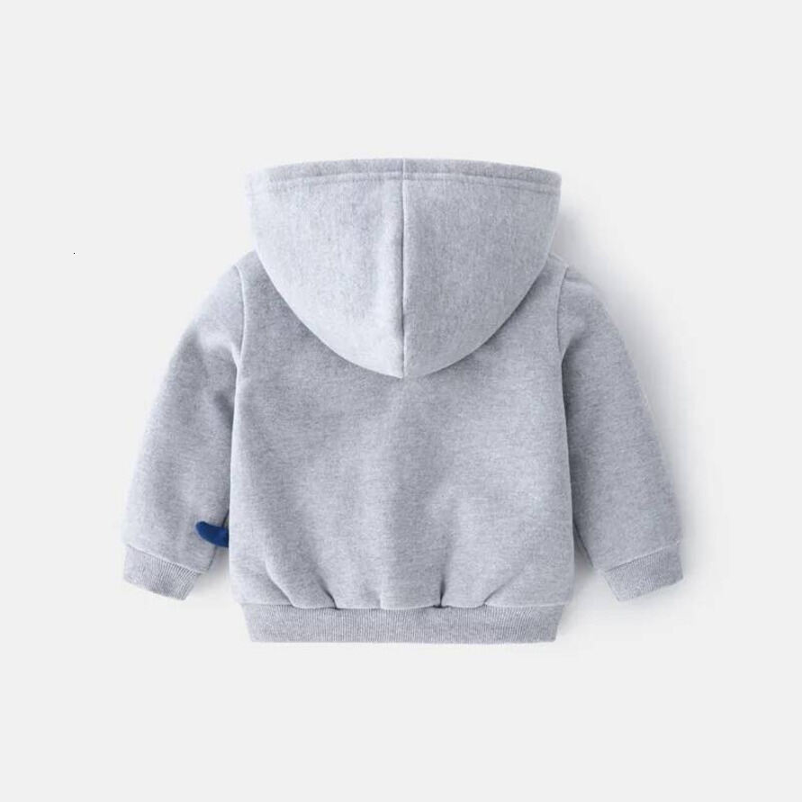 Girls Hoodie Spring Autumn Brushed Boy's Hoodies With Zipper Casual Dinosaur Pattern Sweatershirt 2 pullover 6Y Long Sleeve Child Clothing Outw