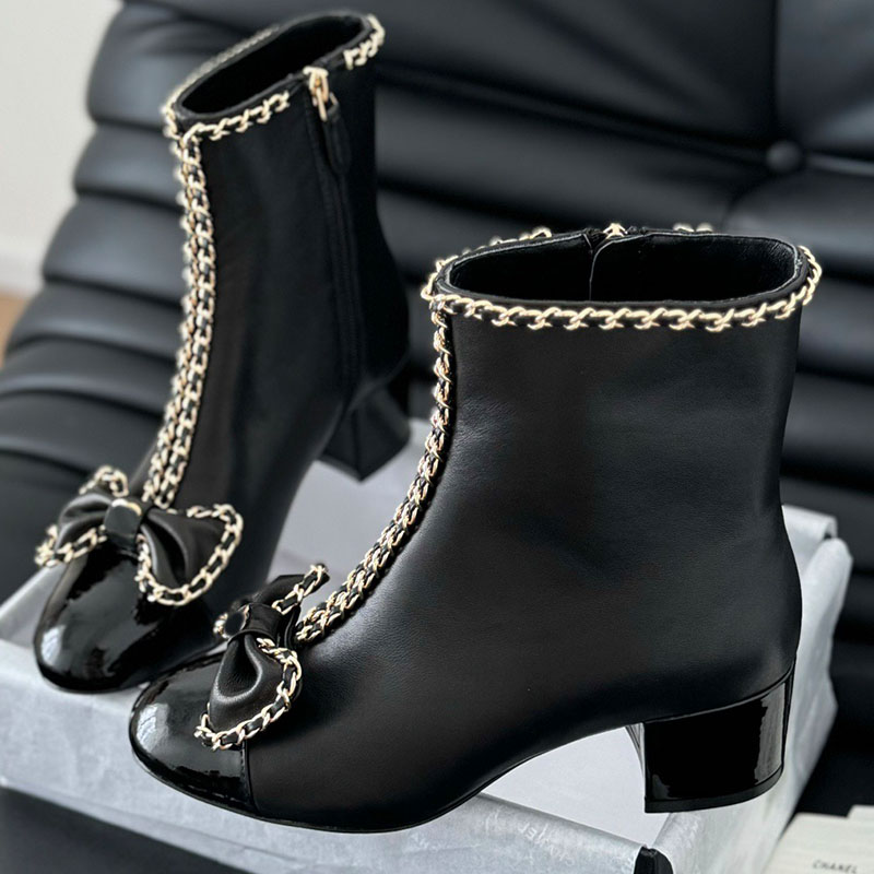 Luxury Short Boots Designer Womens Classic New Ankle Boots Exquisite Cowhide Upper Comfortable Sheepskin Lining Trendy Daily Versatile Commuting Fas