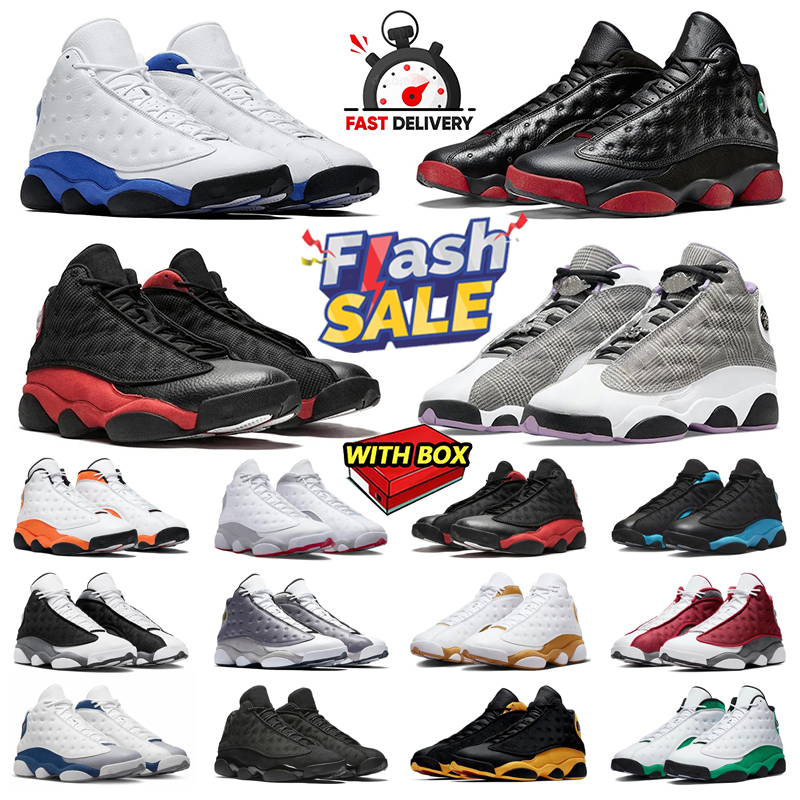 2026 13 13s Men Basketball Shoes Brave French Blue Black Flint Del Sol University Gold Obsidian Reverse He Got Game Red Flint Lucky Green