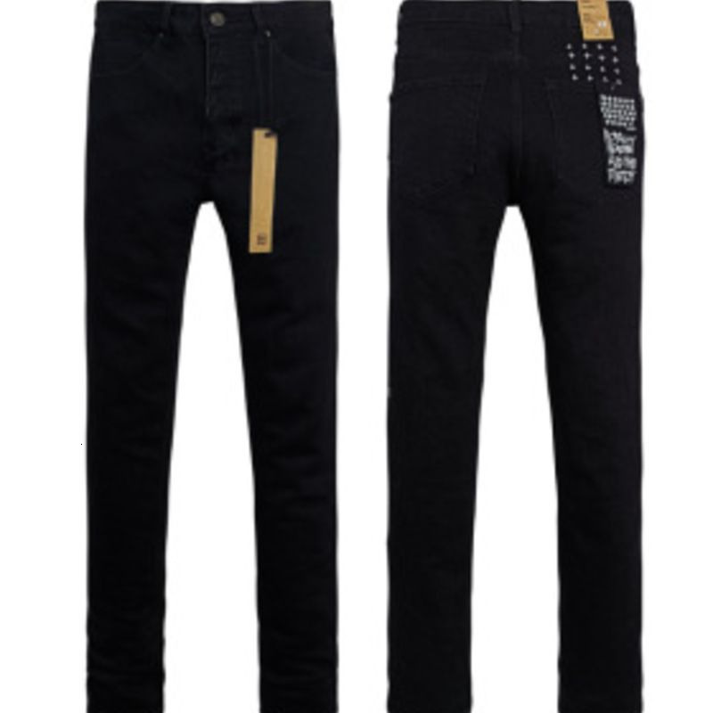 Designer Ksubi Black Men Jeans Slim Fit Denim Pants Vintage Purple Jeans Fashion Washed Straight Leg Streetwear Casual Urban Trousers Boy Kids Cloth