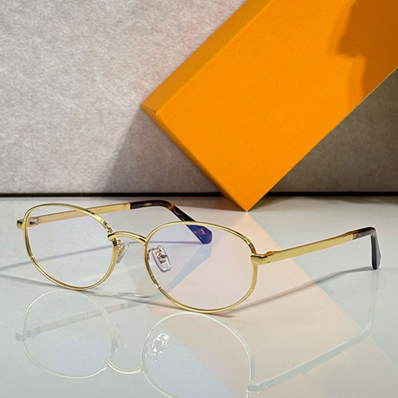 Pure Low Oval Eyewear Men Reading Glasses Gold Metal Frame Daily Outfit Women Eyeglasses Z3622U Transparent Lens Replacement Preion